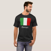 Ferrari Italiaanse vlag T-shirt (Voorkant volledig)