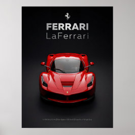 Ferrari LaFerrari Rode Hypercar Poster