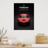 Ferrari LaFerrari Rode Hypercar Poster (Keuken)