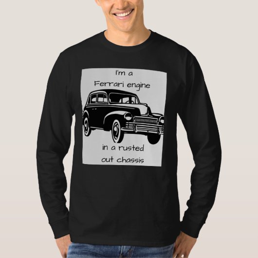 "Ferrari-motor" T-shirt (Voorkant)