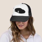 ferrari raceauto auto zwart trucker pet (In situ)