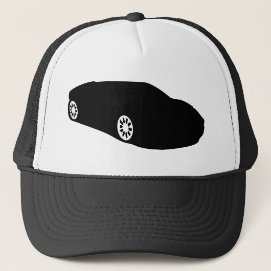 ferrari raceauto auto zwart trucker pet (Voorkant)