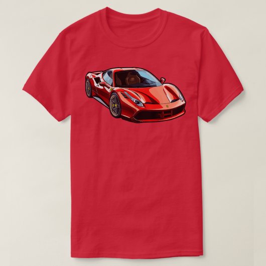 Ferrari Racing auto T-shirt (Design voorkant)