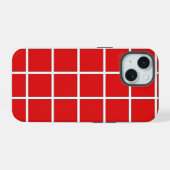 Ferrari Rode Vierkanten iPhone 15 Case (Achterkant horizontaal)