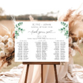 Ferras Greenery 3 Banquet Seat Chart Schuimbord Poster