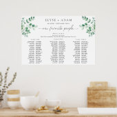 Ferras Greenery 3 Banquet Stoelindeling Schuimkart Poster (Keuken)