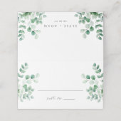 Ferras Greenery Wedding Plaatskaartje (Buitenkant ongevouwen)