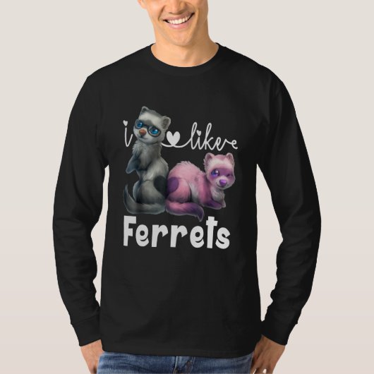 Ferre I hou van fretten T-shirt (Voorkant)