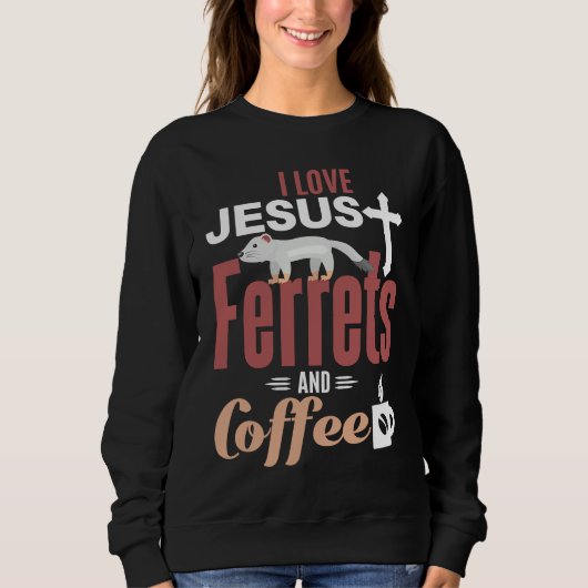 Ferre Jesus Coffee  Christian Ferret Trui (Voorkant)