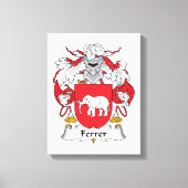 Ferrer Family Crest Canvas Afdruk (Voorkant)