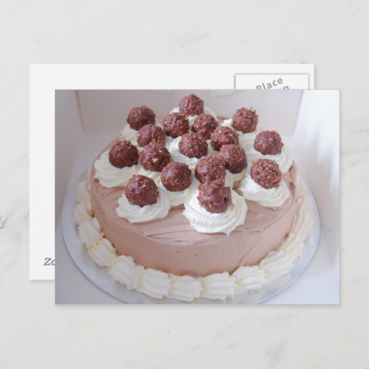 Ferrero Rocher Cream Gateau Briefkaart (Voorkant / Achterkant)