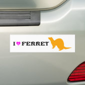 Ferret (5) bumpersticker (Op auto)