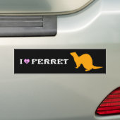 Ferret (5) bumpersticker (Op auto)