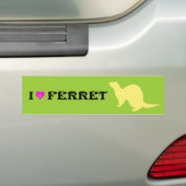 Ferret (5) bumpersticker (Op auto)