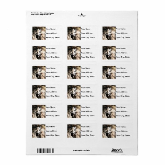 Ferret adreslabel etiket (Full Sheet)