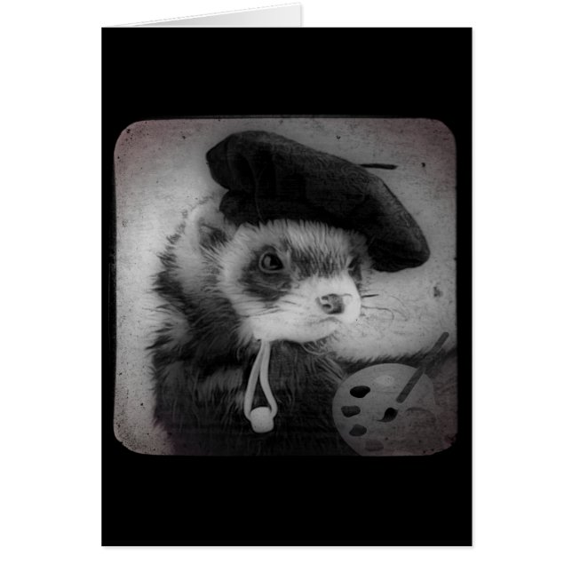 Ferret als kunstenaar (Voorkant)