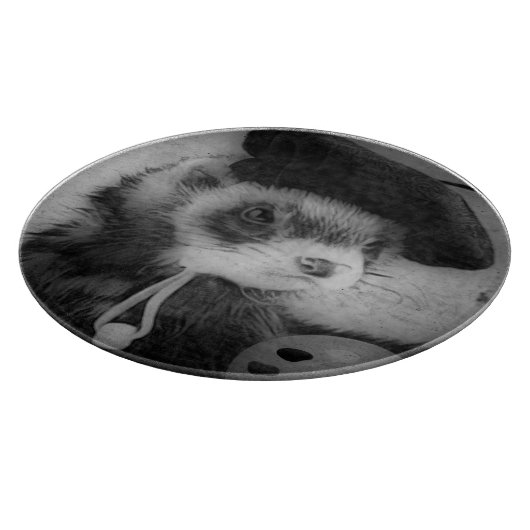 Ferret als kunstenaar snijplank (Hoek)