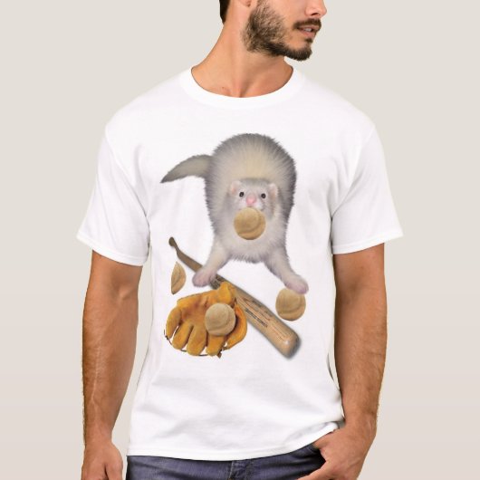 Ferret Baseball T-shirt (Voorkant)