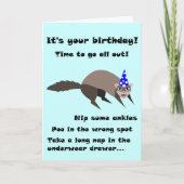 Ferret Birthday Kaart (Voorkant)