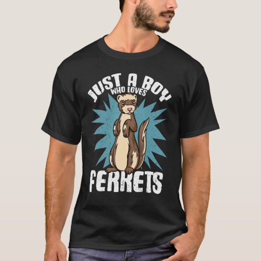 Ferret Boys Ferret Cute Ferret Art Ferret T-shirt (Voorkant)