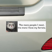 Ferret Bumpersticker (Op auto)