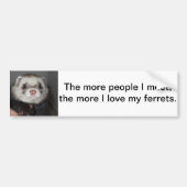 Ferret Bumpersticker (Voorkant)