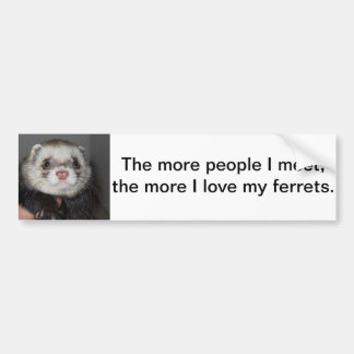 Ferret Bumpersticker