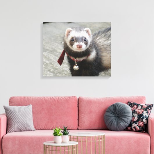 Ferret Canvas Afdruk (Insitu (Woonkamer))