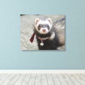 Ferret Canvas Afdruk (Insitu (Houten vloer))
