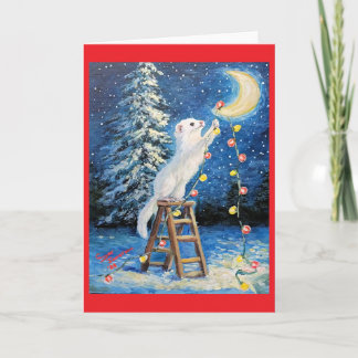 Ferret Christmas Card Feestdagen Kaart