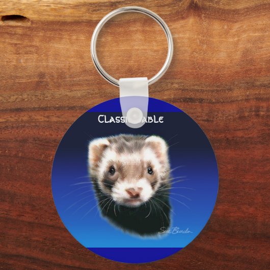 Ferret Classic Sable Sleutelhanger (Voorkant)