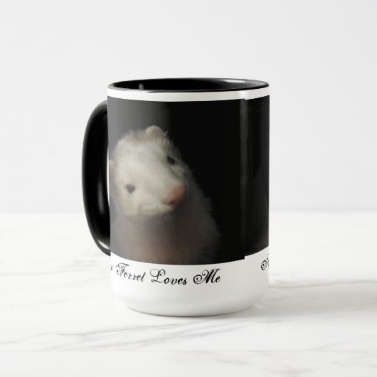 Ferret Coffee Cup Mok (Voorkant links)