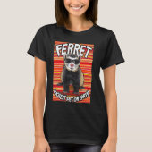 Ferret Coolest Pet On Earth Retro Zonnebril Grappi T-shirt (Voorkant)