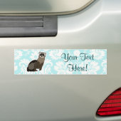 Ferret; Cute Bumpersticker (Op auto)