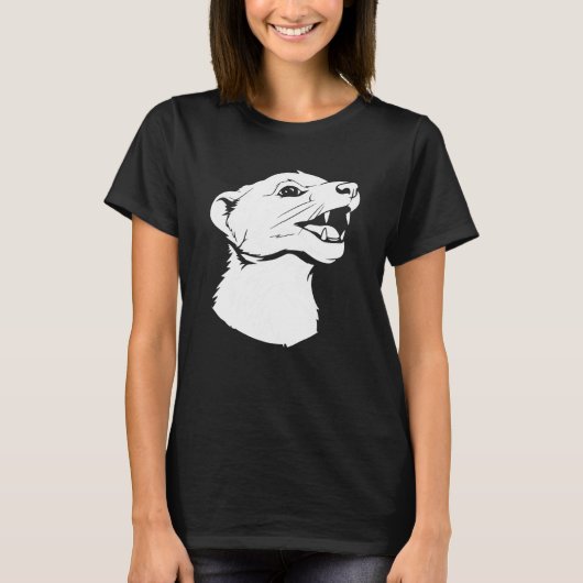 Ferret Cute  Weasel Furry Animal Ferret T-shirt (Voorkant)