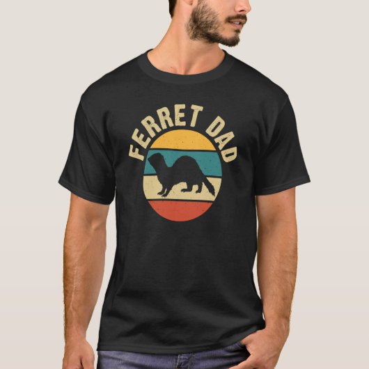 Ferret Dad for Ferret and Owners T-shirt (Voorkant)