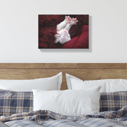 Ferret December - Uitgerekte Canvas Prints (Insitu (Slaapkamer))