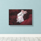 Ferret December - Uitgerekte Canvas Prints (Insitu (Houten vloer))