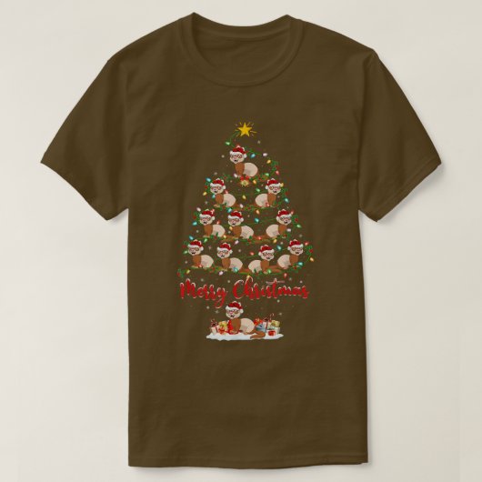 Ferret Dierenvriend Matching Santa Ferret Christma T-shirt (Design voorkant)
