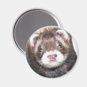 Ferret Face Afbeelding Magneet (Voorkant / Achterkant)