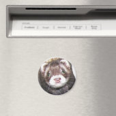 Ferret Face Afbeelding Magneet (Insitu (Vaatwasser))