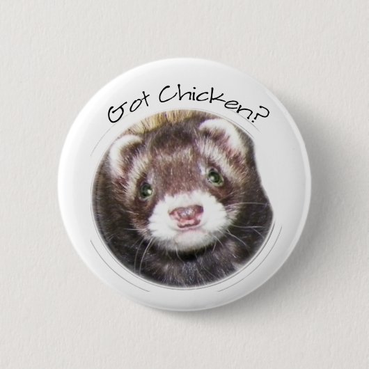 Ferret Face Afbeelding Ronde Button 5,7 Cm (Voorkant)