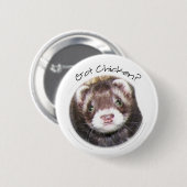 Ferret Face Afbeelding Ronde Button 5,7 Cm (Voorkant /achterkant)