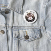 Ferret Face Afbeelding Ronde Button 5,7 Cm (In situ)