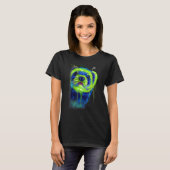 Ferret Face Graphics Hand Drawn Splash Art Ferret T-shirt (Voorkant volledig)