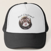Ferret Face heeft Chicken? Trucker Pet (Voorkant)