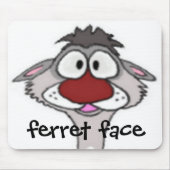 Ferret Face Mousepad Muismat (Voorkant)