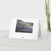 Ferret Face Verjaardag Kaart (Achterkant)