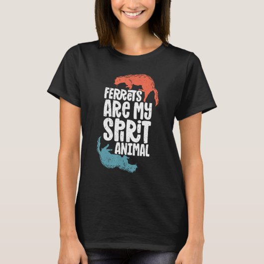Ferret Ferret  Ferret Spirit Animal Cute Ferret T-shirt (Voorkant)