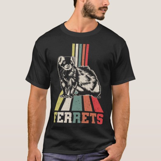 Ferret Ferrets  3 T-shirt (Voorkant)